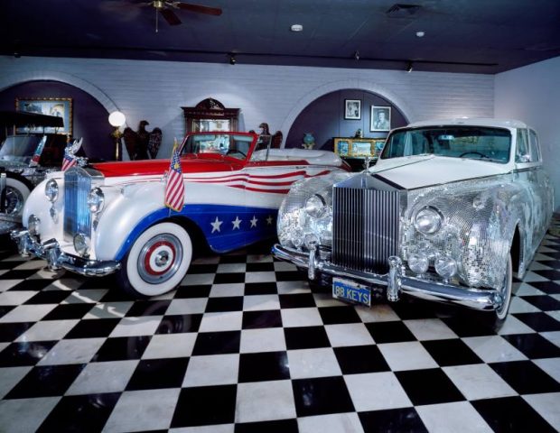 WP7WT6 Liberace's gaudy automobiles displayed at the Liberace Museum, Las Vegas, Nevada