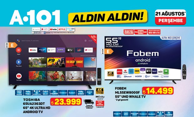 A101 21 Ağustos 2025 Aktüel Ürün Listesi – Mobilite, Elektronik ve Ev Ürünleri
