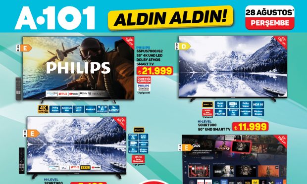 A101’de 28 Ağustos 2025 Aktüel Ürünler: Elektrikli Araç, TV, Beyaz Eşya ve Küçük Ev Aletleri