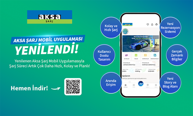 Aksa Şarj, Yeni Mobil Uygulamasıyla Mobilde Yeni Bir Dönemi Başlatıyor