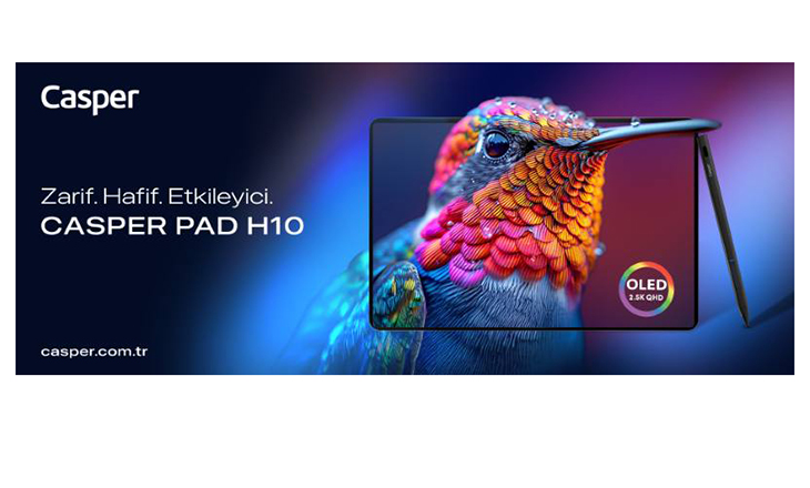 OLED Ekranlı ve Ultra Hafif Yeni Casper Pad H10 Pro Tablet
