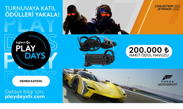 Logitech G Play Days 2025 Başlıyor: 200.000 TL Ödül Havuzu ve Büyük Turnuvalar!