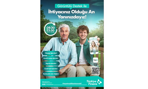 Türkiye Finans’tan yeni hizmet: Mobil’den görüntülü destek 