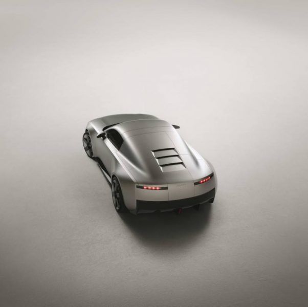 Audi Concept C Static studio shot, exterior, rear three-quarter view, top-down perspective