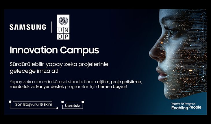 Samsung ve UNDP, Innovation Campus yapay zekâ eğitimi için gençlerin başvurularını bekliyor