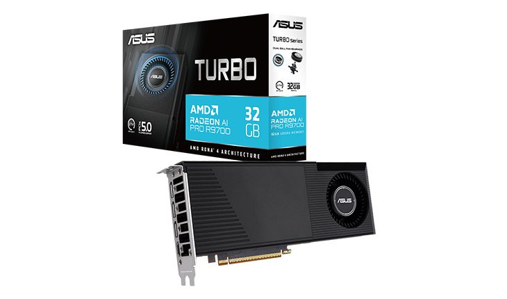 ASUS, Turbo Radeon AI Pro R9700 32GB ekran kartını duyurdu