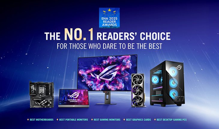 ASUS, yedi adet 2025 European Hardware Association Reader ödülü kazandı