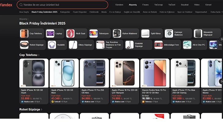 Yandex Türkiye araştırdı: Tüketicilerin %89’u Efsane Cuma’da alışveriş yapmayı planlıyor