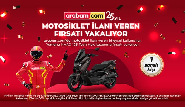 arabam.com’da Yamaha NMAX 125 Tech Max Kazanma Fırsatı