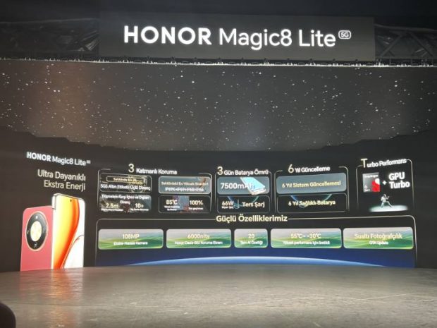 HONOR Magic8 Lite Türkiye’de satışta