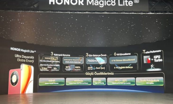 HONOR Magic8 Lite Türkiye’de satışta