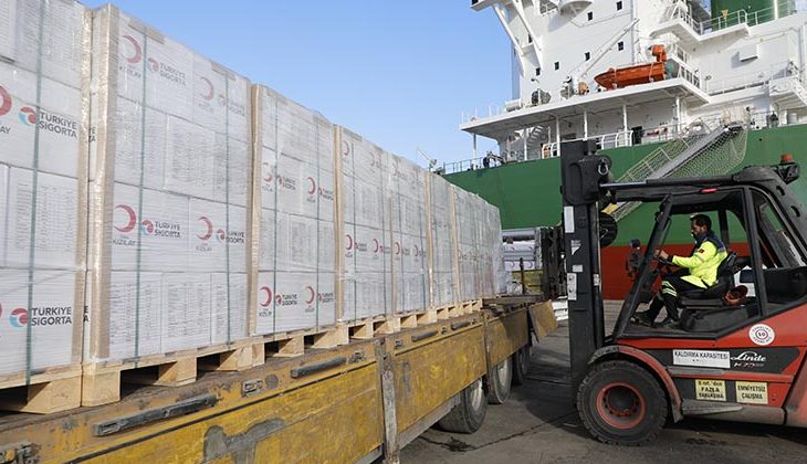 Türkiye Sigorta ve Türk Kızılay iş birliğiyle Gazze’ye destek