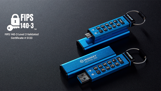 Kingston IronKey Keypad 200 Serisi, NIST FIPS 140-3 Seviye 3 Sertifikasını Aldı