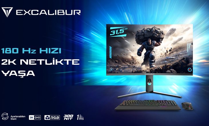 Excalibur 31.5” 2K 180Hz Curved Monitör