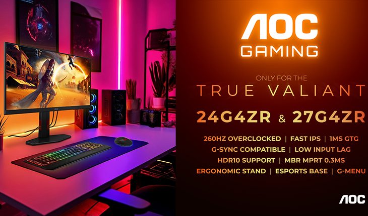 AGON by AOC, G4 serisine 260 Hz’yi getirerek giriş seviyesini hızlandırıyor