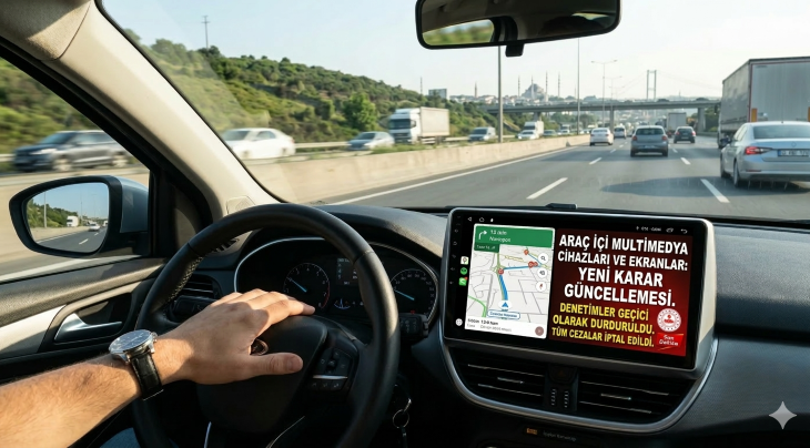 Araçlara Takılan Multimedya Cihazları İçin Yeni Karar