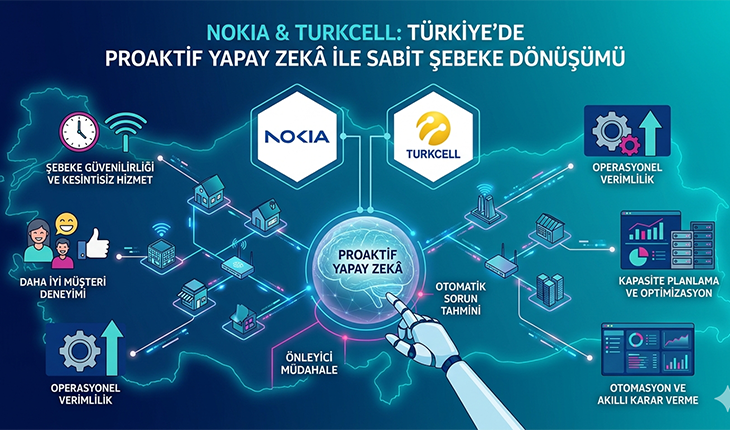 Nokia ve Turkcell, proaktif yapay zekâ ile Türkiye’deki sabit şebeke operasyonlarını dönüştürüyor