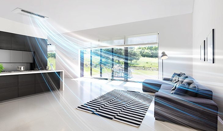 Samsung WindFree Tek Yön Kaset Klima ile Rüzgarsız Serinlik