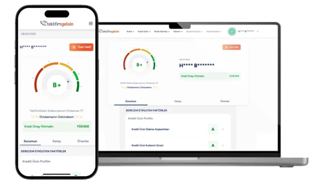 TeklifimGelsin, Kredi Karnesi hizmetini web sitesinde ücretsiz sunmaya başladı