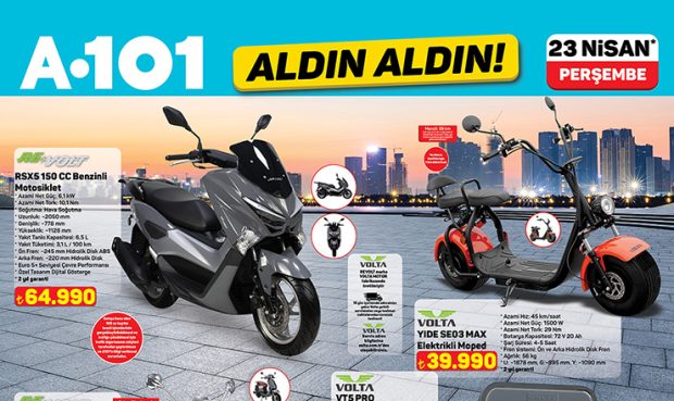 23 Nisan’da A101’de Mobilite ve Teknoloji Ürünleri