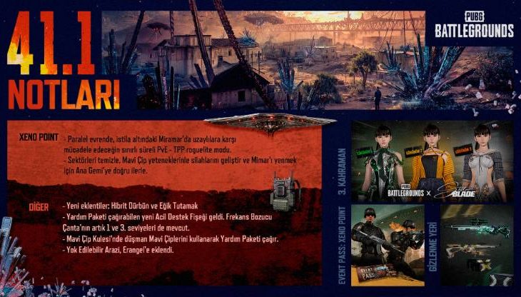 PUBG: BATTLEGROUNDS 41.1 Güncellemesi Geldi, Neler Var?