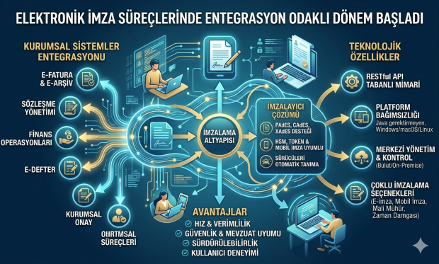 Elektronik İmza Süreçlerinde Entegrasyon Odaklı Dönem Başladı