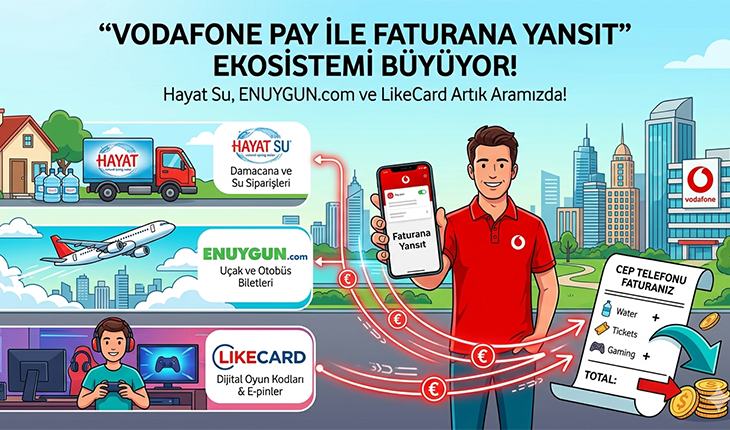 Vodafone Pay ile Faturana Yansıt Ekosistemi Büyüyor