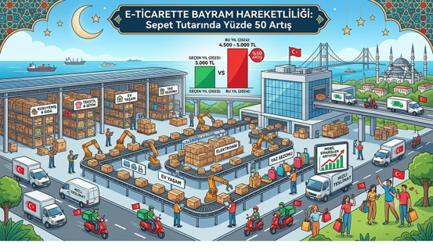 E-Ticarette Bayram Hareketliliği: Sepet Tutarında Yüzde 50 Artış