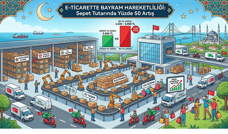 E-Ticarette Bayram Hareketliliği: Sepet Tutarında Yüzde 50 Artış