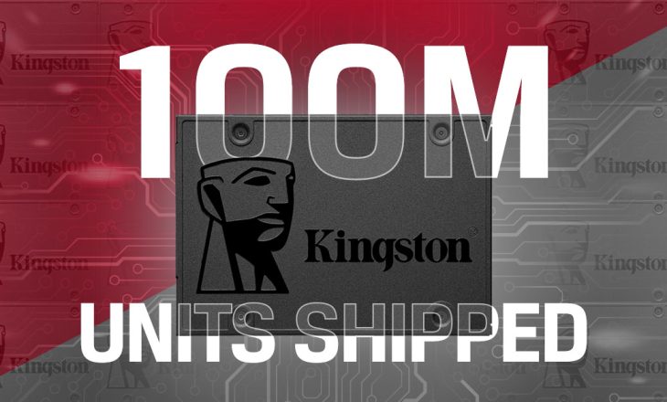 Kingston, 100 Milyon A400 SATA SSD Sevkiyatını Aştı