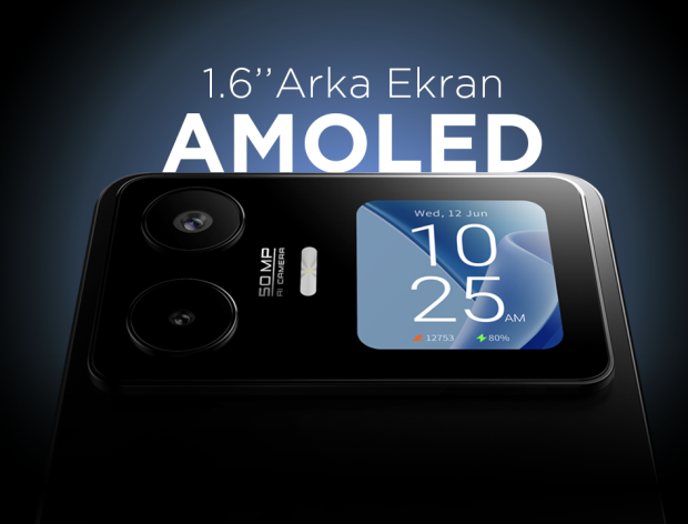 GM 26 Pro 5G, AMOLED arka ekranıyla fark yaratıyor