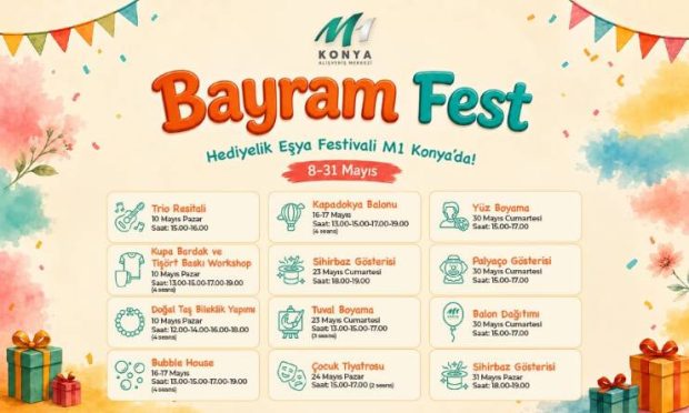 M1 Konya’da “Bayram Fest” Başladı