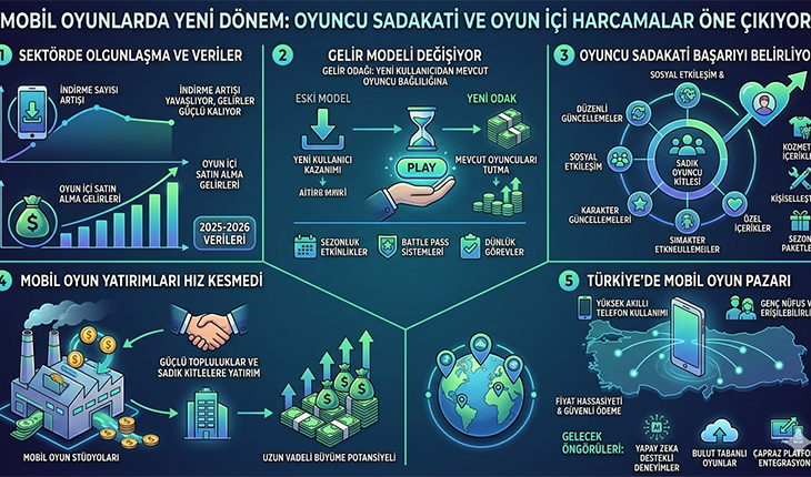 Mobil Oyunlarda Yeni Dönem: Oyuncu Sadakati ve Oyun İçi Harcamalar Öne Çıkıyor