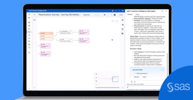 SAS Customer Intelligence 360, Genişletilmiş Ajan Tabanlı Yapay Zeka Yeteneklerini Tanıttı