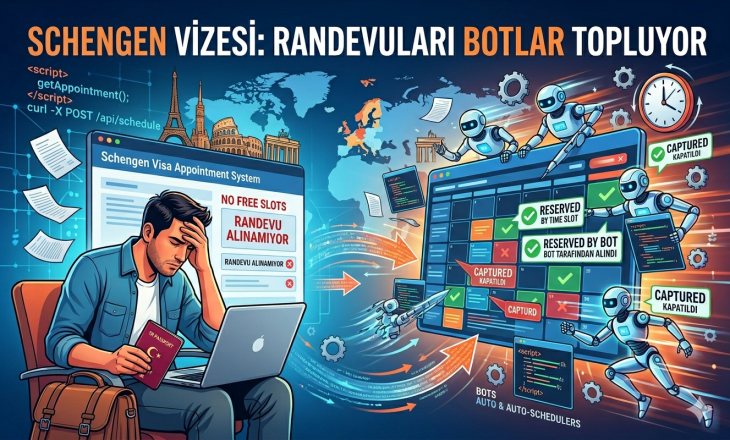 Schengen Vizesinde Büyük Kriz: Randevuları Botlar mı Topluyor?