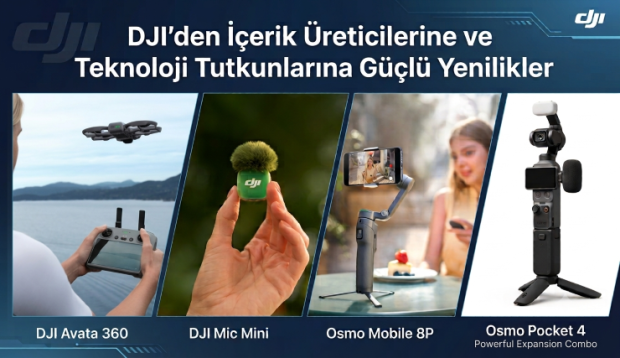 DJI’den İçerik Üreticilerine ve Teknoloji Tutkunlarına Güçlü Yenilikler