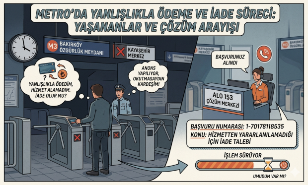 Metro’da yanlışlıkla Ödeme yaparsanız iade alınır mı? IBB Çözüm Merkezi Sorunu Çözebilecek mi?