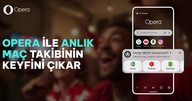 Opera’dan futbolseverlere özel Android güncellemesi