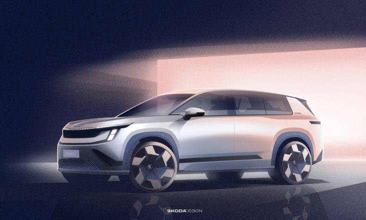 Škoda’nın Yeni Elektrikli Amiral Gemisi Peaq’in İlk Tasarım Çizimleri