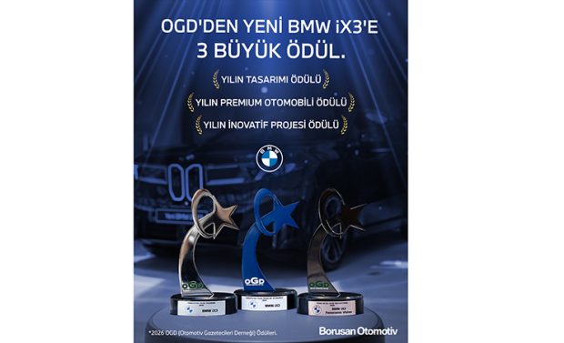 Yeni BMW iX3, OGD’nin “Türkiye’de Yılın Otomobili” Yarışmasına 3 Ödülle Damga Vurdu