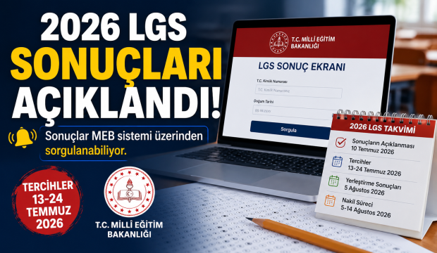 2026 LGS Sonuçları Açıklandı: MEB Sonuç Sorgulama Ekranı Erişime Açıldı