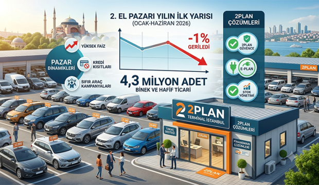 İkinci El Araç Pazarı Yılın İlk Yarısında Yüzde 1 Geriledi