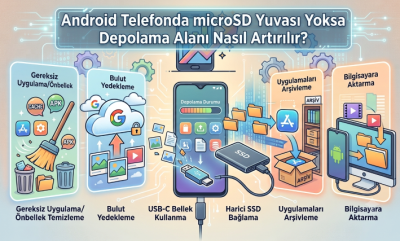 Android Telefonda microSD Yuvası Yoksa Depolama Alanı Nasıl Artırılır?