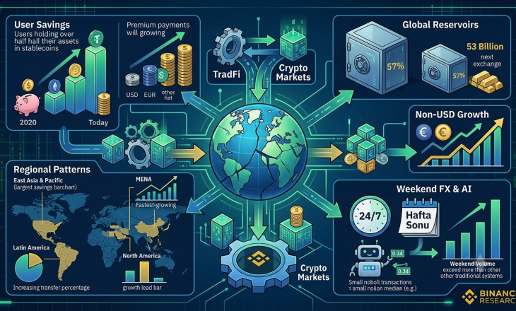 Binance Research: “Stabil Kripto Varlıklar Küresel Finans Sisteminde Yapısal Bir Dönüşüm Yaratıyor”