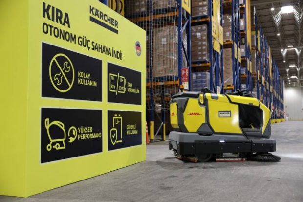 Kärcher robotları DHL depolarında göreve başladı