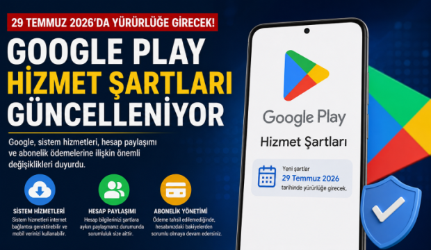 Google Play Hizmet Şartları Güncelleniyor