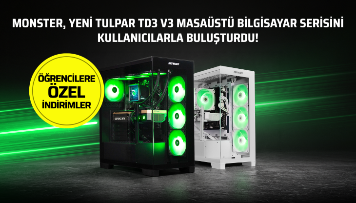 Monster’dan yeni Tulpar TD3 V3 masaüstü bilgisayar!