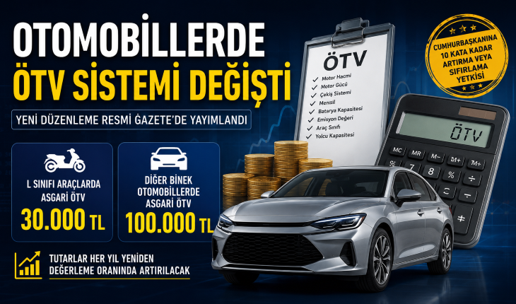 Otomobillerde ÖTV Sistemi Değişti: Binek Araçlarda 100 Bin TL Asgari Vergi Dönemi Başladı
