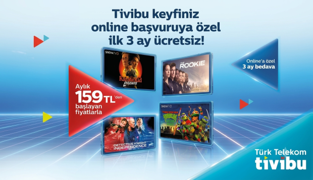 Tivibu’dan yeni müşterilere özel ilk 3 ay ücretsiz eğlence paketi