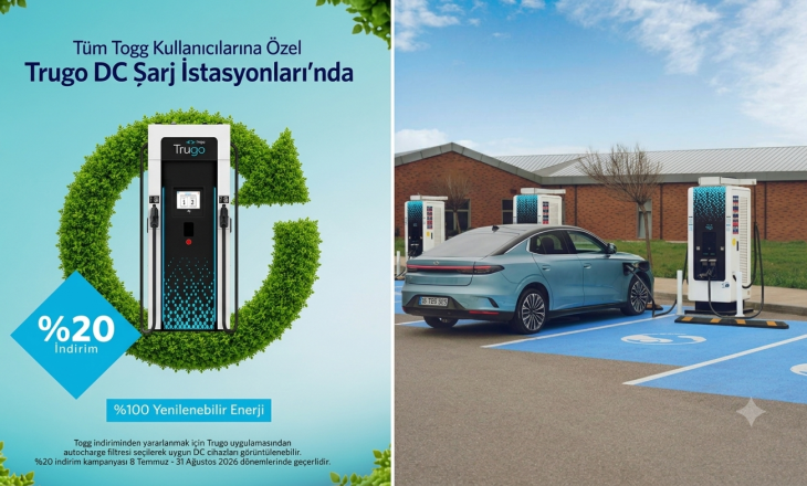 Togg kullanıcılarına yaz boyunca yüzde 20 indirimli şarj avantajı